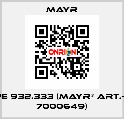 Type 932.333 (mayr® Art.-Nr.: 7000649) Mayr