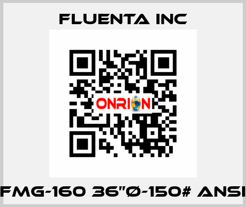 FMG-160 36”Ø-150# ANSI Fluenta Inc