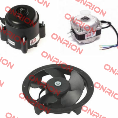 Black plastic cooling fan:L:193 mm x ext dia:140 mm & centre hole dia:9.52 mm RIGHT Elco