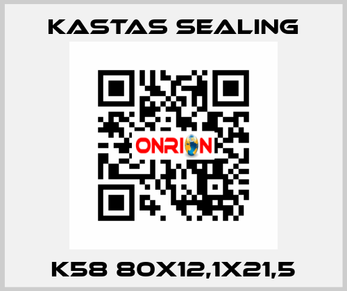 K58 80X12,1X21,5 Kastas Sealing