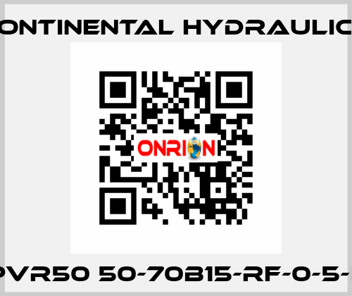 PVR50 50-70B15-RF-0-5-L Continental Hydraulics