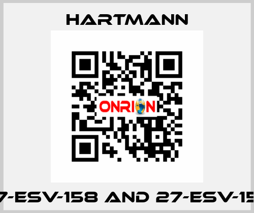 27-ESV-158 and 27-ESV-159 Hartmann