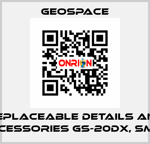 REPLACEABLE DETAILS AND ACCESSORIES GS-20DX, SM-4  GeoSpace