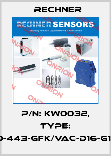 p/n: KW0032, Type: KFW-51-500-443-GFK/VAc-D16-G1-S-ETW-Y10 Rechner