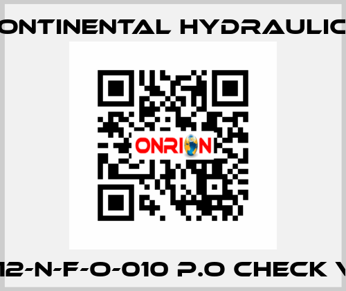 POC1-12-N-F-O-010 P.O CHECK VALVE Continental Hydraulics