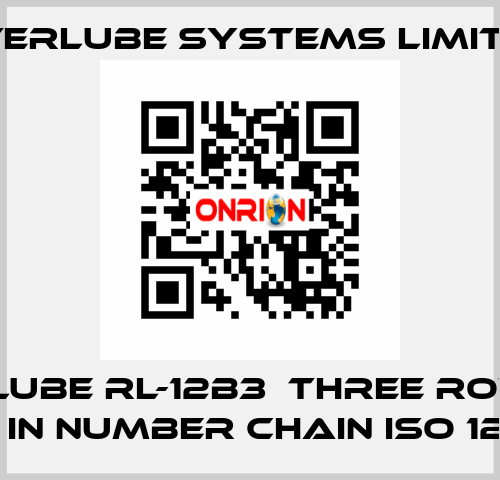 ROTALUBE RL-12B3  THREE ROW,FOR USE IN NUMBER CHAIN ISO 12B-3  Interlube Systems Limited