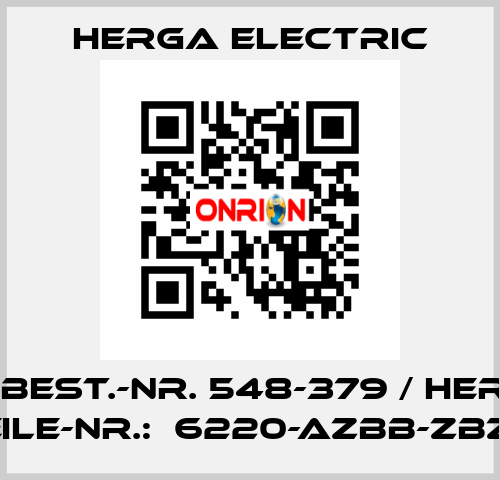 RS BEST.-NR. 548-379 / HERST. TEILE-NR.:  6220-AZBB-ZBZZ  Herga Electric