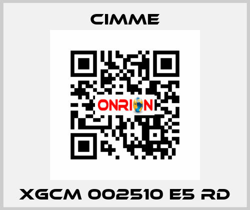 XGCM 002510 E5 RD Cimme