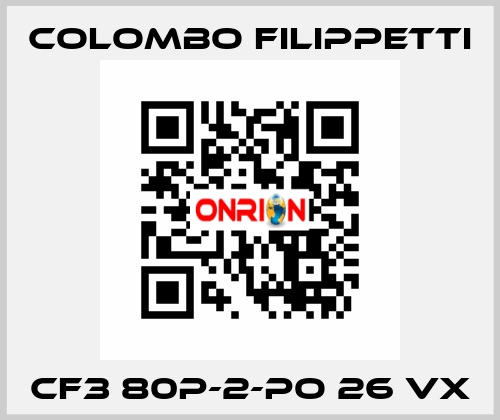 CF3 80P-2-PO 26 VX Colombo Filippetti