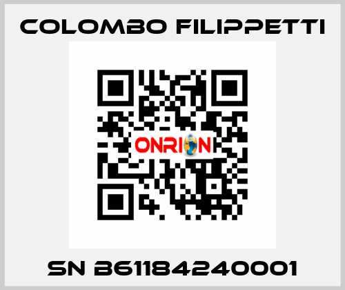 SN B61184240001 Colombo Filippetti