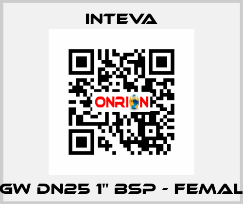 TGW DN25 1" BSP - female Inteva