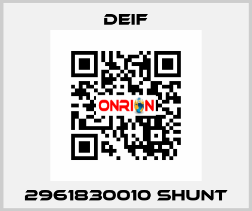 2961830010 Shunt Deif