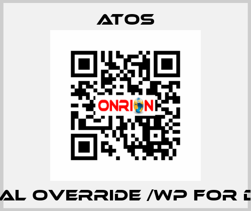 Manual override /WP for DHE DC Atos