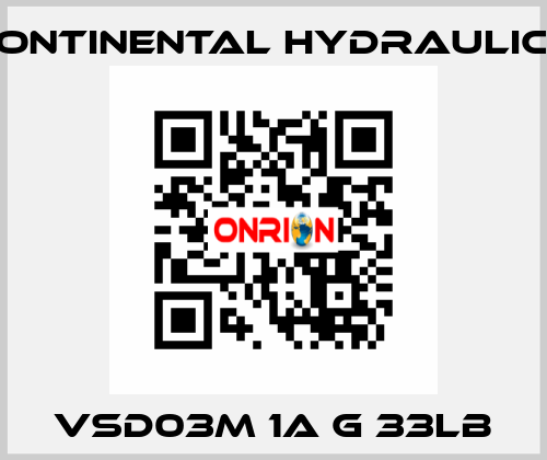 VSD03M 1A G 33LB Continental Hydraulics