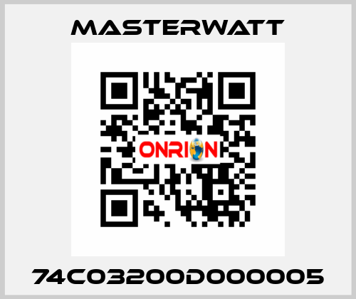 74C03200D000005 Masterwatt