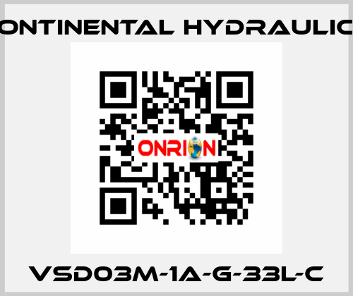 VSD03M-1A-G-33L-C Continental Hydraulics