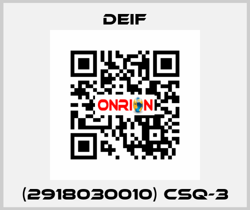 (2918030010) CSQ-3 Deif