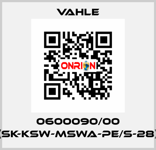 0600090/00 (SK-KSW-MSWA-PE/S-28) Vahle