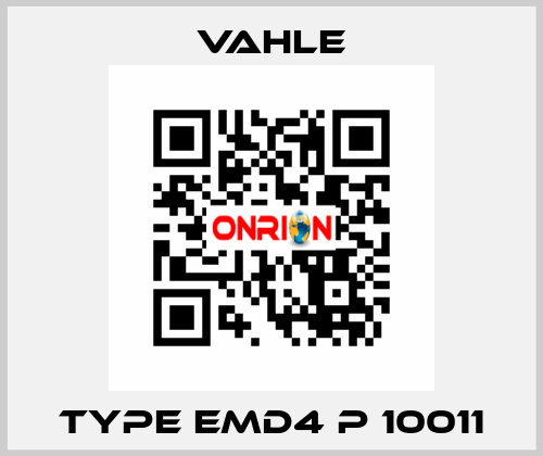 TYPE EMD4 P 10011 Vahle