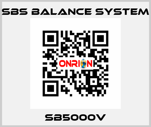 SB5000V SBS BALANCE SYSTEM