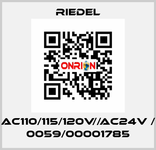 AC110/115/120V//AC24V / 0059/00001785 Riedel