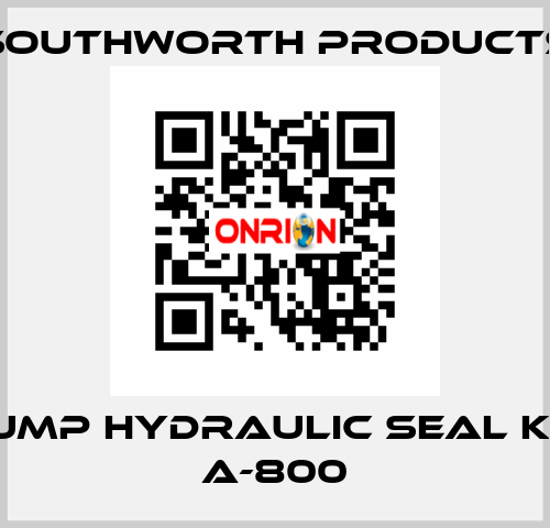 the pump hydraulic seal kit for A-800 Southworth Products