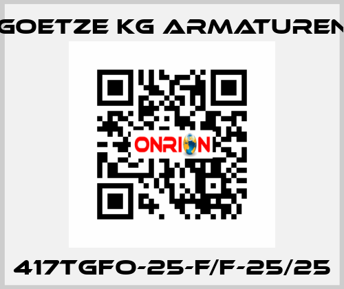 417tGFO-25-f/f-25/25 Goetze KG Armaturen