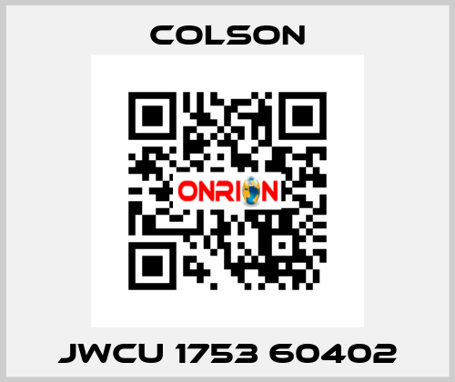 JWCU 1753 60402 Colson