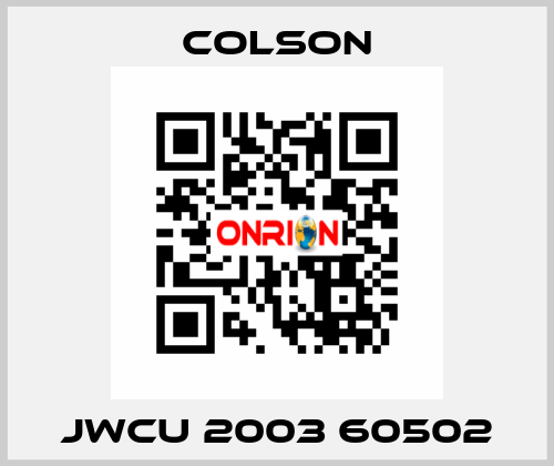 JWCU 2003 60502 Colson