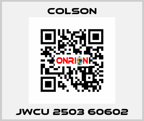 JWCU 2503 60602 Colson