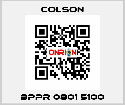 BPPR 0801 5100 Colson