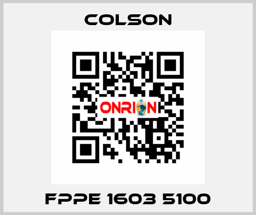 FPPE 1603 5100 Colson