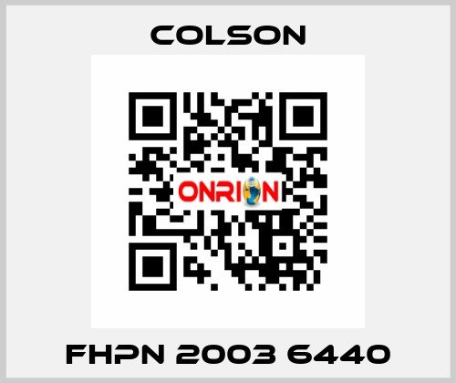 FHPN 2003 6440 Colson