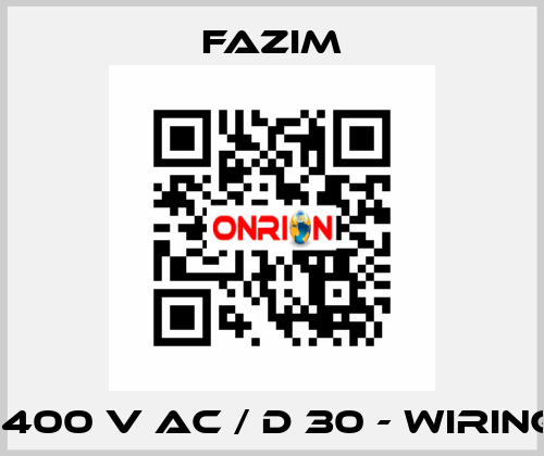 FTT / 400 V AC / D 30 - WIRING 1.5M Fazim