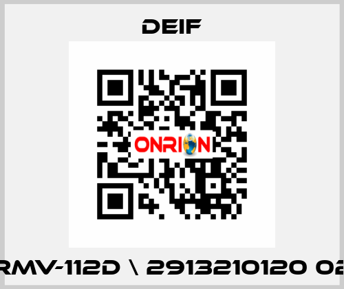 RMV-112D \ 2913210120 02 Deif