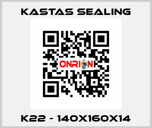 K22 - 140X160X14 Kastas Sealing