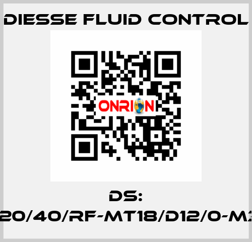 DS: LG-RBR15-20/40/RF-MT18/D12/0-M340-CS/CS DIESSE Fluid Control