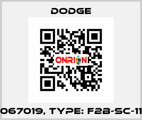 p/n: 067019, Type: F2B-SC-113-NL Dodge