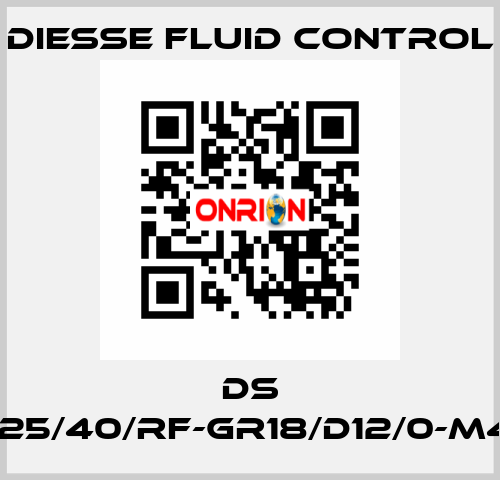 DS LG-RBR17-25/40/RF-GR18/D12/0-M420-CS/CS DIESSE Fluid Control