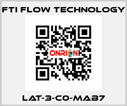 LAT-3-C0-MAB7 Fti Flow Technology