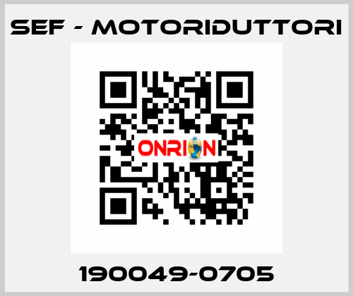 190049-0705 SEF - MOTORIDUTTORI