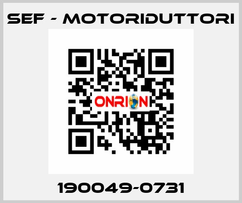 190049-0731 SEF - MOTORIDUTTORI