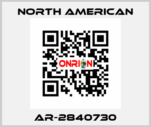 AR-2840730 NORTH AMERICAN