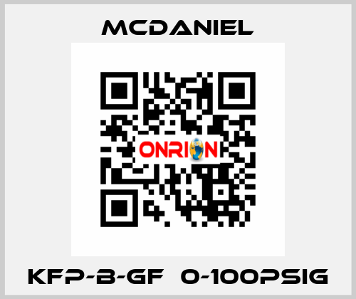 KFP-B-GF  0-100PSIg McDANIEL