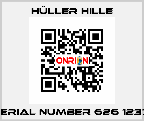 SERIAL NUMBER 626 1237  Hüller Hille