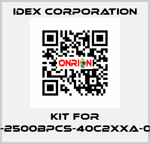 Kit for VFP-2500BPCS-40c2xxa-0092 IDEX Corporation