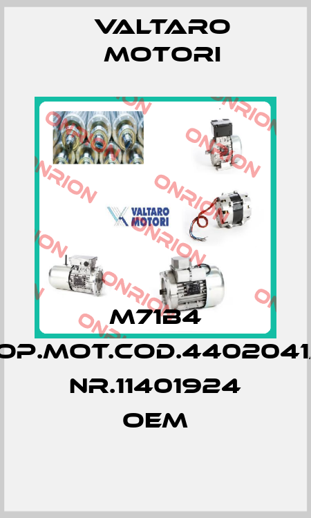 M71B4 TROP.MOT.COD.4402041/TH Nr.11401924 oem Valtaro Motori