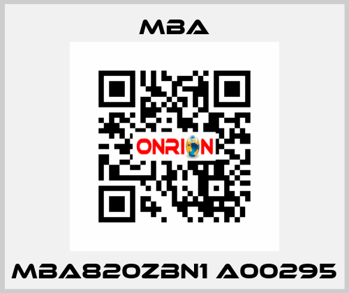 MBA820ZBN1 A00295 MBA