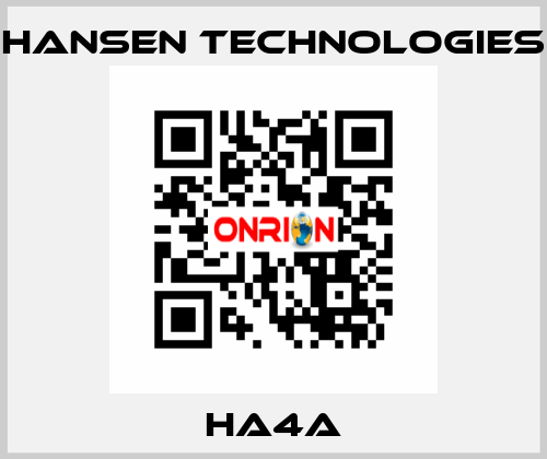 HA4A HANSEN TECHNOLOGIES