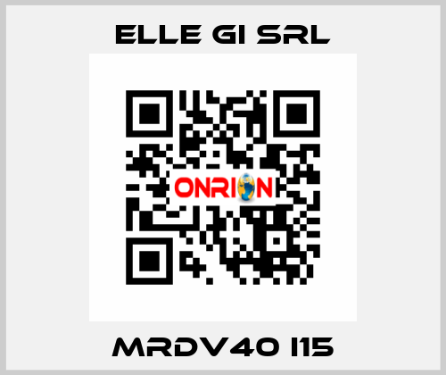 MRDV40 i15 ELLE GI SRL